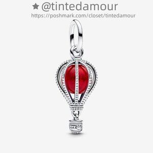 Pandora Hot Air Balloon Murano Glass Dangle Charm|Pendant